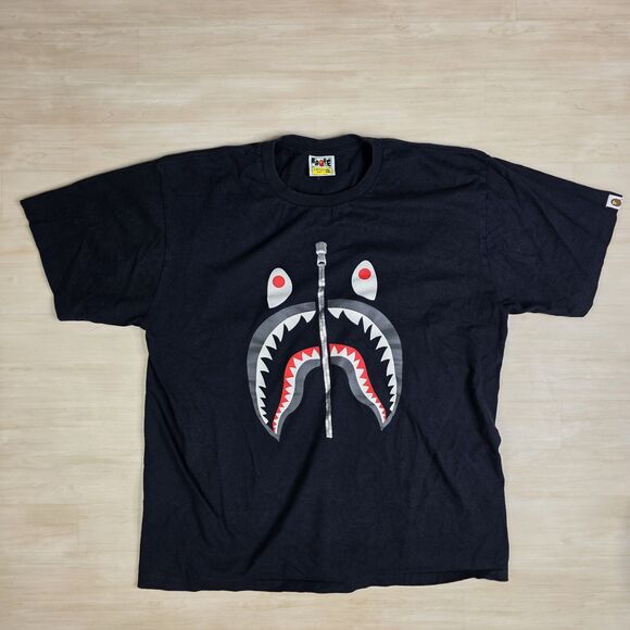 A Bathing Ape Other - BAPE Shark Zipper A Bathing Ape Shirt Black Size 2XL
